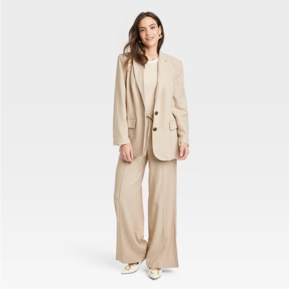 Women's Linen Spring Blazer - A New Day™
Tan new 🆕